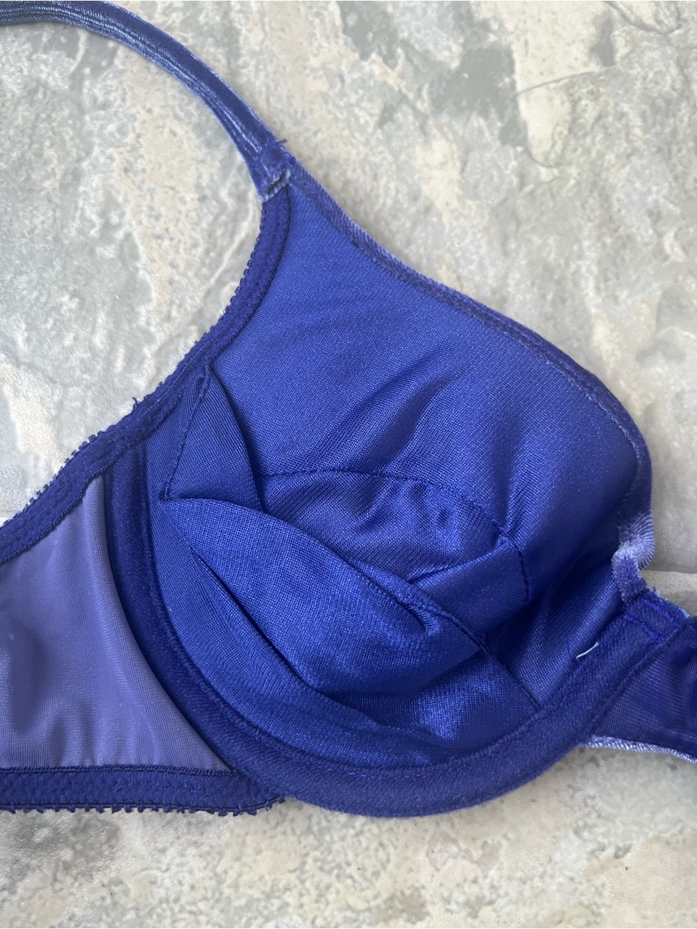 Victoria’s Secret 34B Satin Underwire Demi Bra Indigo Purple  Y2K - Picture 6 of 11